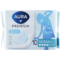 картинка Прокладки женские Aura Premium Normal 10шт 1/24 от магазина