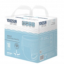 картинка Подгузники-трусики "YokoSun" L, 10шт 1/8 для взрослых от магазина