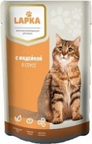 картинка Лапка корм консерв. для кошек с индейкой в соусе 85гр 1/28 саше от магазина