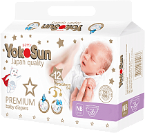 картинка Подгузники YokoSun Premium NB (0-5кг) 36шт 1/8 от магазина