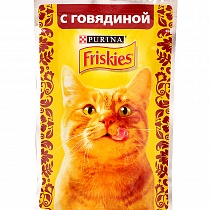 картинка Фрискис 85гр/24 д/кошек Говядина в подливе от магазина