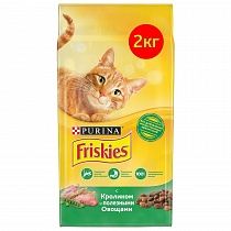 картинка Фрискис д/кошек с Кроликом и полезными овощами 2кг 1/6 от магазина
