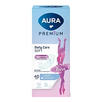 картинка Прокладки женские ежедневные Aura Premium Light 40шт 1/24 от магазина