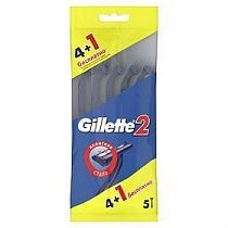 картинка Бритвы Gillette 2 одноразовые 4+1шт беспл. 1/24 от магазина