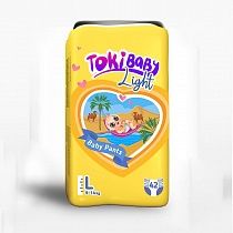 картинка Подгузники-трусики детские TokiBABY Light L 42шт 1/4 от магазина