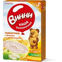 картинка Каша сух.молоч. б/р пшеничная с тыквой, с преб "ВИННИ" с 5 мес. 200гр 1/12_ от магазина