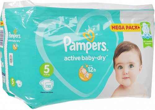   5 Pampers Active Baby-Dry Junior 11-16   110  1/1  