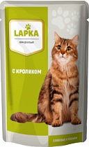картинка Лапка корм консерв. для кошек с кроликом в соусе 85гр 1/28 саше от магазина