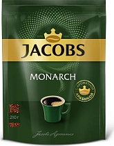 картинка кофе "JACOBS" Монарх пакет 1/6   210гр от магазина