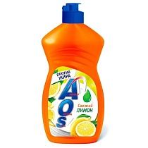 картинка Средство для мытья посуды AOS Лимон 450гр 1/20 от магазина