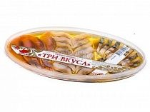 картинка Ассорти рыбное Сельдь филе кусочки "три вкуса сельди" в масле 180гр 1/20 от магазина
