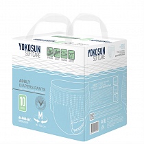 картинка Подгузники на липучках "YokoSun" M, 10шт 1/8 для взрослых от магазина