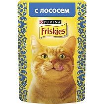 картинка Фрискис 85гр/24 д/кошек Лосось в подливе от магазина