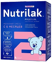 картинка Смесь молочная сухая "Нутрилак (Nutrilak Premium) 2 " последующая 300гр 1/12 от магазина