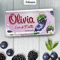 картинка Мыло твердое ALVIERO "Olivia Love Nature/Fruttis" 140гр 1/48 Нежный ежевичный мусс от магазина