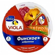 картинка Сыр плавленый "Виола" круг ассорти Финское 45% 130гр 1/10 от магазина