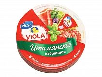 картинка Сыр плавленый "Виола" круг ассорти Итальянское 45% 130гр 1/10 от магазина